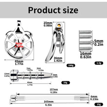 Load image into Gallery viewer, Flat Cock Cage With Removable Spikes -5