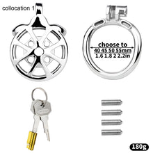 Load image into Gallery viewer, Flat Cock Cage With Removable Spikes -15