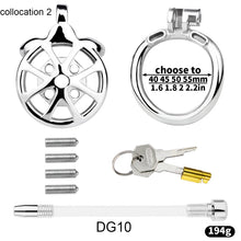 Load image into Gallery viewer, Flat Cock Cage With Removable Spikes -16