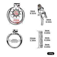 Load image into Gallery viewer, Flat Lotus Chastity Cage -4
