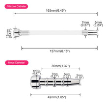 Lade das Bild in den Galerie-Viewer, Steel Small Chastity Cage with Urethral Removable