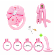 Afbeelding in Gallery-weergave laden, Gem Bowknot Chastity Cage 6
