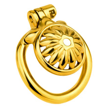Load image into Gallery viewer, Golden Sunflower Chastity Cage -1