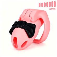 Afbeelding in Gallery-weergave laden, HTV4 Butterfly Knot 3D Chastity Cage feature details graphic 1