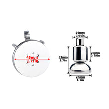 Afbeelding in Gallery-weergave laden, Omgekeerde kuisheidskooi met grote dildo met boogring