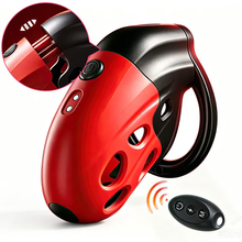 Lade das Bild in den Galerie-Viewer, Lockink Electro Vibe Retractable Chastity Cage