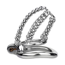 Load image into Gallery viewer, Locktober Chainmail Steel Chastity Lock - 3