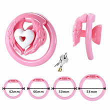 Load image into Gallery viewer, Love Wings Heart-Detail Resin Chastity Cage