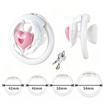 Load image into Gallery viewer, Love Wings Heart-Detail Resin Chastity Cage