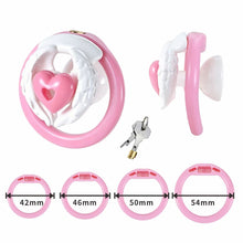 Load image into Gallery viewer, Love Wings Heart-Detail Resin Chastity Cage