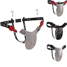 Afbeelding in Gallery-weergave laden, Male Chastity Pants with Lock - 15