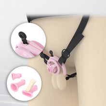 Load image into Gallery viewer, Male Flat Chastity Cage Inverted Plug in alternate gallery view 10