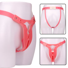 Lade das Bild in den Galerie-Viewer, Male Pink Cross-Dressing Chastity Belt