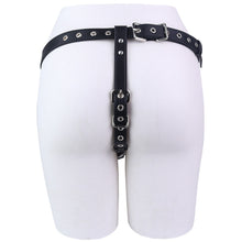 Afbeelding in Gallery-weergave laden, Mech Armor Metal Chastity Cage Standard Belt rear support strap