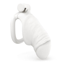 Load image into Gallery viewer, Men's Simulated Penis White Chastity Cage