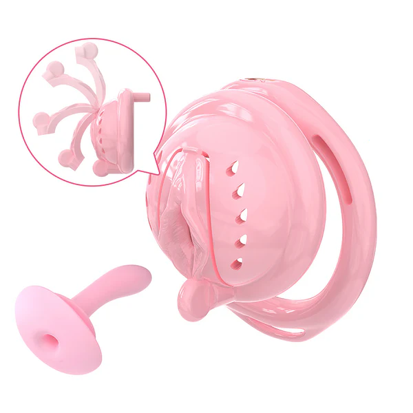 Mini Soft Silicone Pussy Chastity Cage  chastity-devices