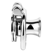 Afbeelding in Gallery-weergave laden, Mirror Polish Flat and Inverted Chastity Cage – medium inverted cage side view