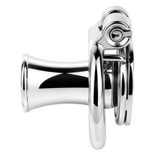 Afbeelding in Gallery-weergave laden, Mirror Polish Flat and Inverted Chastity Cage – long inverted cage side view
