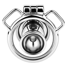 Afbeelding in Gallery-weergave laden, Mirror Polish Flat and Inverted Chastity Cage – Inverted Medium (46 mm) rear view without belt