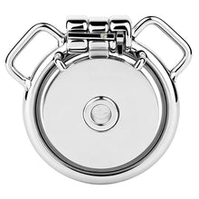 Afbeelding in Gallery-weergave laden, Mirror Polish Flat and Inverted Chastity Cage – Inverted Long (60 mm) front view without belt