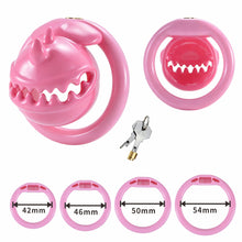 Load image into Gallery viewer, Pink Monster Mouth cage and 42, 46, 50 and 54 mm base rings