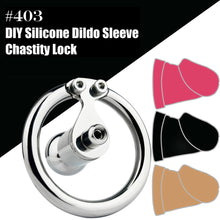 Load image into Gallery viewer, Negative #403 DIY Silicone Dildo Sleeve Chastity Lock
