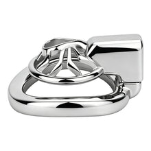 Lade das Bild in den Galerie-Viewer, Night Silver Spider Flat 304 Stainless Steel Chastity Cage