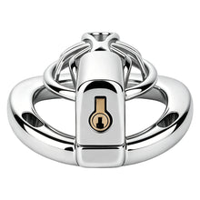 Lade das Bild in den Galerie-Viewer, Night Silver Spider Flat 304 Stainless Steel Chastity Cage