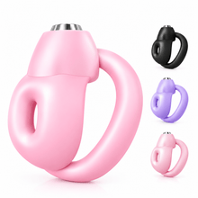 Afbeelding in Gallery-weergave laden, Nipple Rounded Resin Chastity Cage with Five Rings