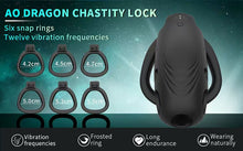 Load image into Gallery viewer, Orgulous 12-Mode Vibrating Chastity Cage with Control Options