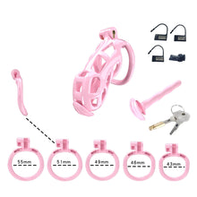 Afbeelding in Gallery-weergave laden, Roze Cobra Standaard Kuisheidsset Met Urethrale