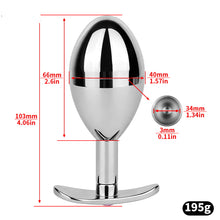 Lade das Bild in den Galerie-Viewer, Pink Diamond Secret-Compartment Stainless Steel Anal Plug