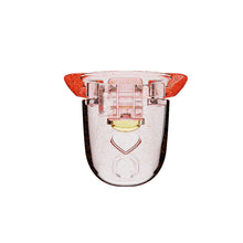 Load image into Gallery viewer, Transparent pink heart chastity cage, back view