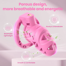 Load image into Gallery viewer, Pink Rattler Chastity Cage with Anal Plug 1