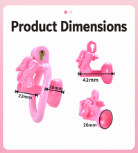 Lade das Bild in den Galerie-Viewer, Pink skull negative cage measurements in millimeters