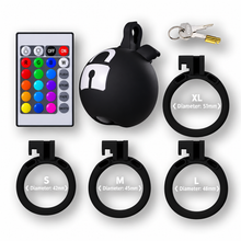 Load image into Gallery viewer, RGB Remote-Control Glowing ABS Chastity Cage