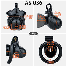 Lade das Bild in den Galerie-Viewer, Bionic-Texture Inverted ABS Chastity Cage