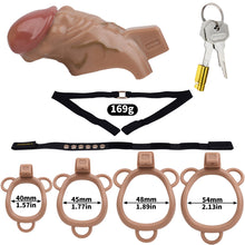 Load image into Gallery viewer, Realistic Penis Resin Chastity Cage