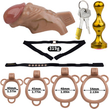 Load image into Gallery viewer, Realistic Penis Resin Chastity Cage