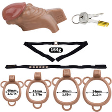 Load image into Gallery viewer, Realistic Penis Resin Chastity Cage