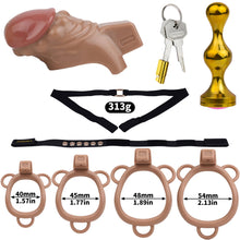 Load image into Gallery viewer, Realistic Penis Resin Chastity Cage