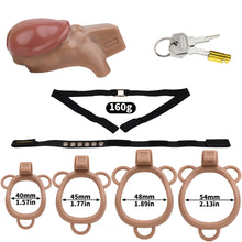 Load image into Gallery viewer, Realistic Penis Resin Chastity Cage