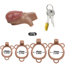 Load image into Gallery viewer, Realistic Penis Resin Chastity Cage