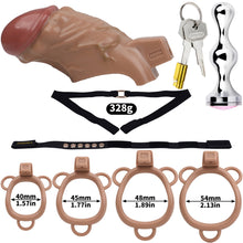 Load image into Gallery viewer, Realistic Penis Resin Chastity Cage