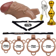 Load image into Gallery viewer, Realistic Penis Resin Chastity Cage