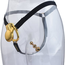 Load image into Gallery viewer, Shell Design Golden Chastity Cage - 7