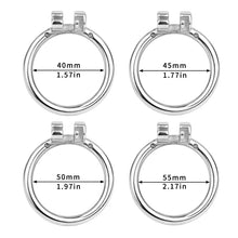 Lade das Bild in den Galerie-Viewer, Small Chastity Cage with PA - ring sizes
