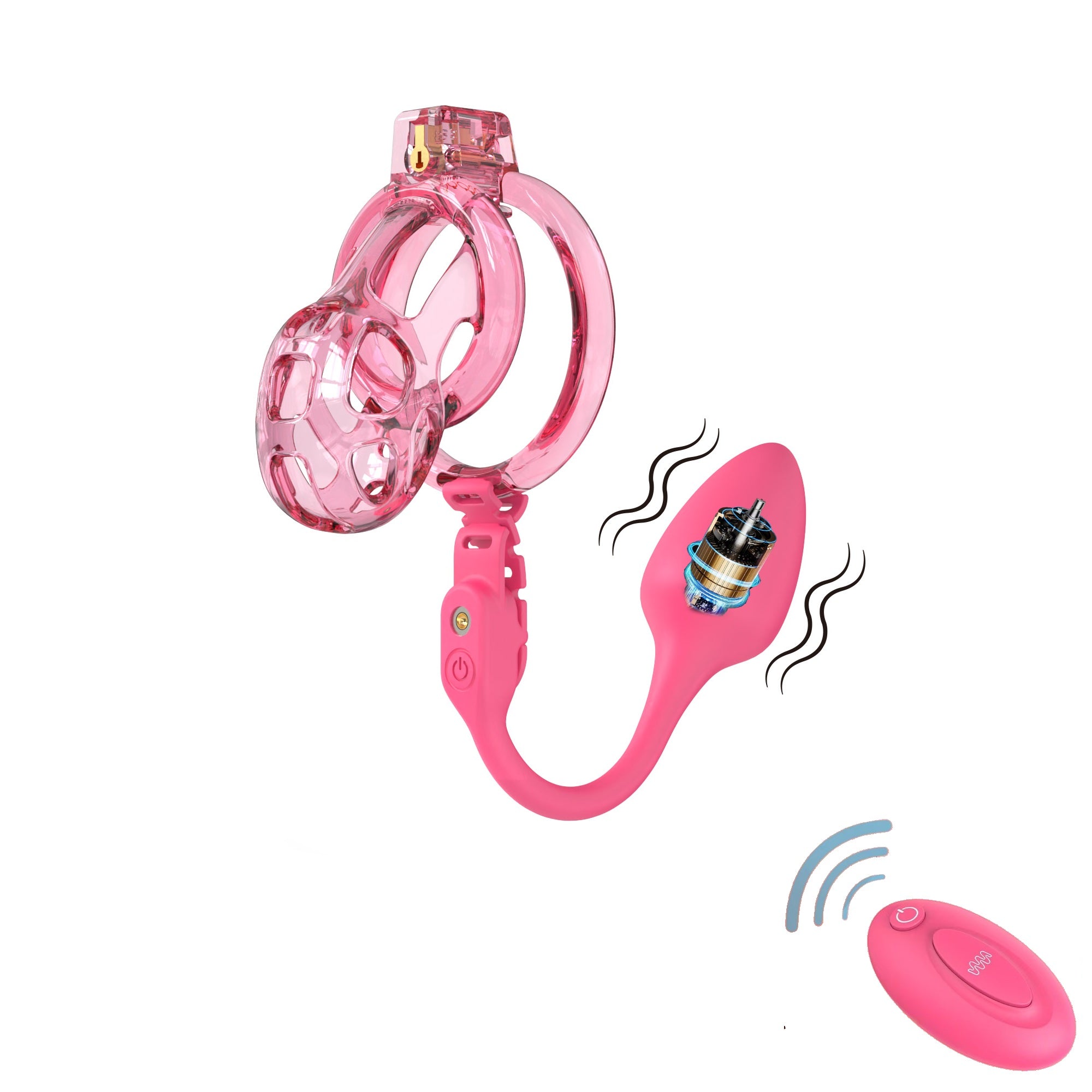 Soft Cobra Chastity Device With Controlled Butt Plug chastity-devices Soft Cobra Chastity Device With Controlled Butt Plug chastity-devices