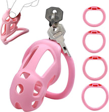 Load image into Gallery viewer, Soft Pink Chastity Device with Invisible Lock