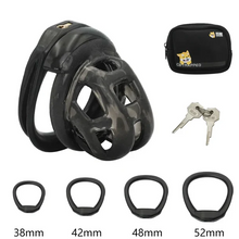 Lade das Bild in den Galerie-Viewer, Soft Rubber Cobra Chastity Cage